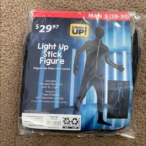 Light up stick figure costume